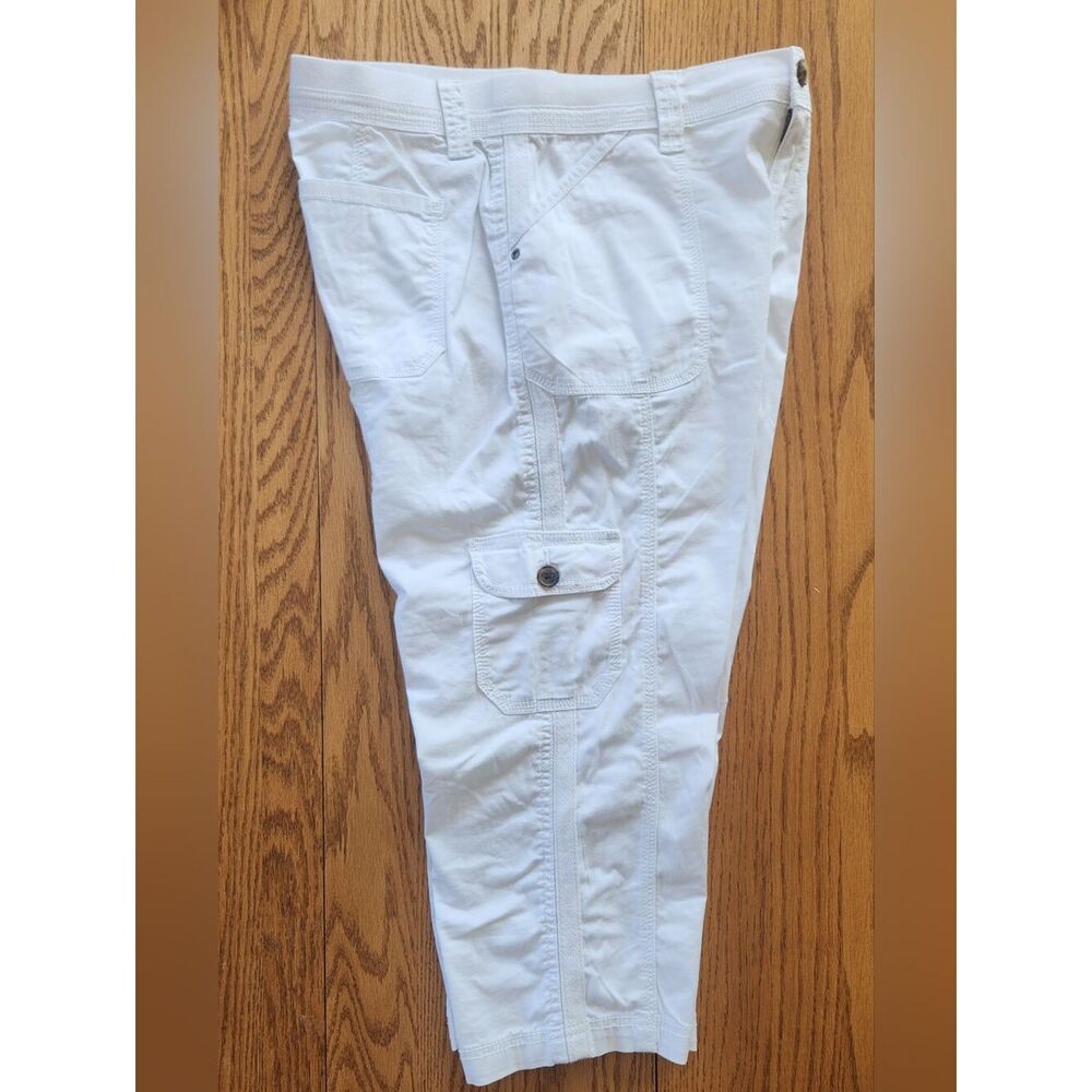 W3 DASH Women's White Cargo cropped Pants - Lightweight Utility Style